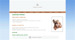 Desktop Screenshot of lesopark.sk